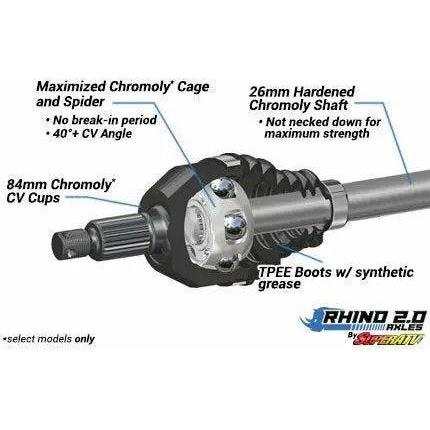SuperATV Honda Talon 1000X Rhino 2.0 Heavy Duty Axle