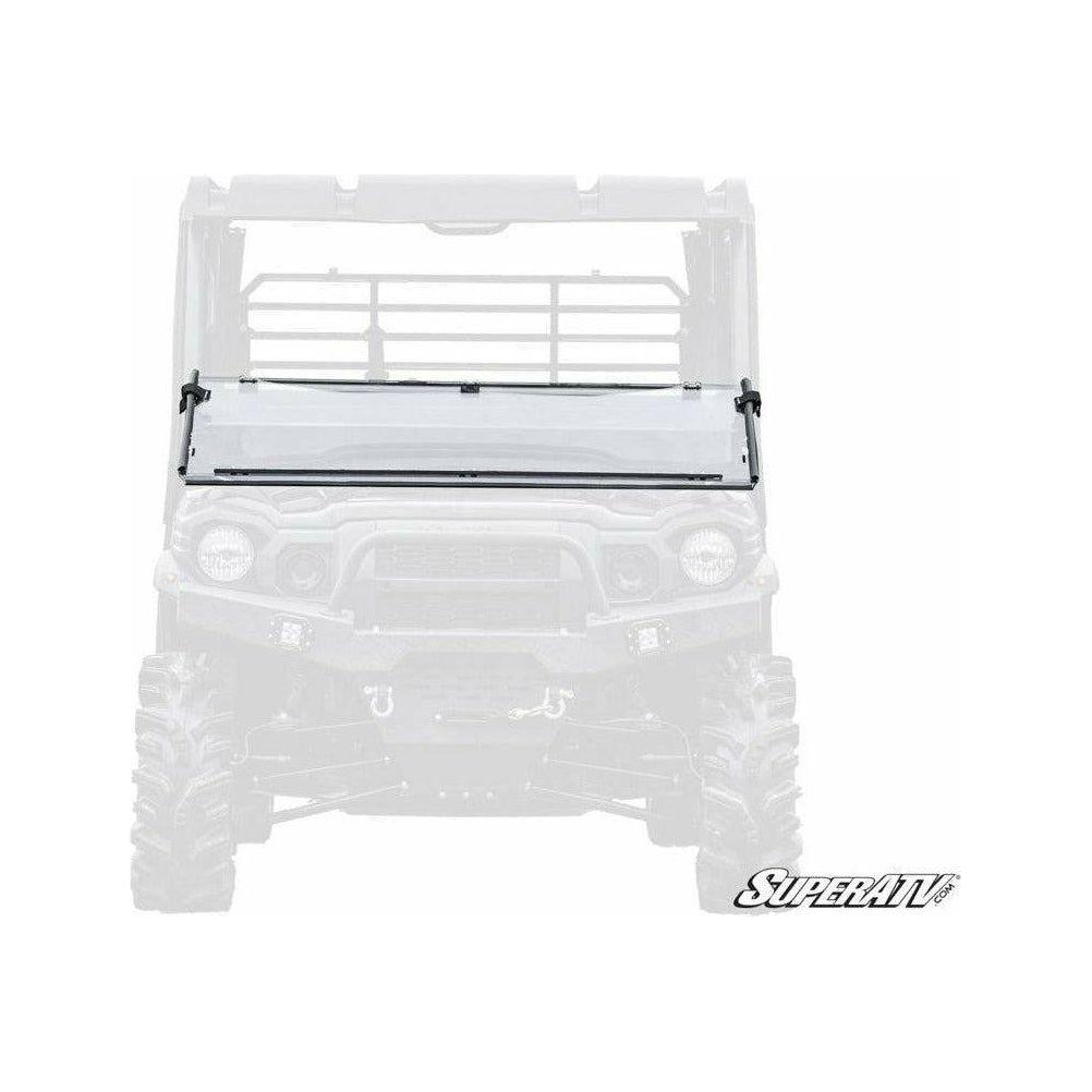 SuperATV Kawasaki Mule Pro Scratch Resistant Flip Down Windshield