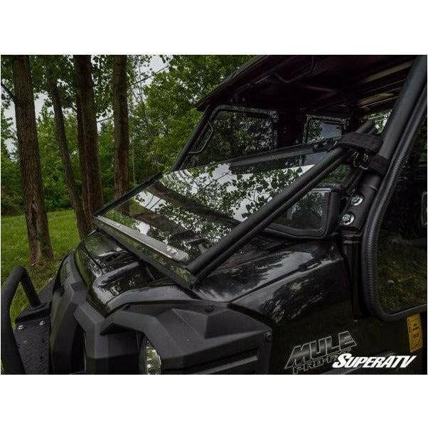 SuperATV Kawasaki Mule Pro Scratch Resistant Flip Down Windshield