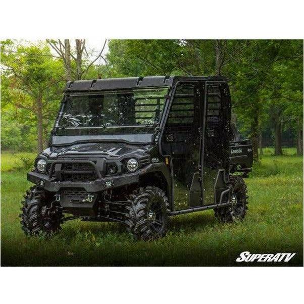SuperATV Kawasaki Mule Pro Scratch Resistant Flip Down Windshield