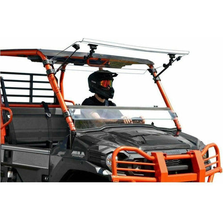 SuperATV Kawasaki Mule Pro Scratch Resistant Flip Windshield