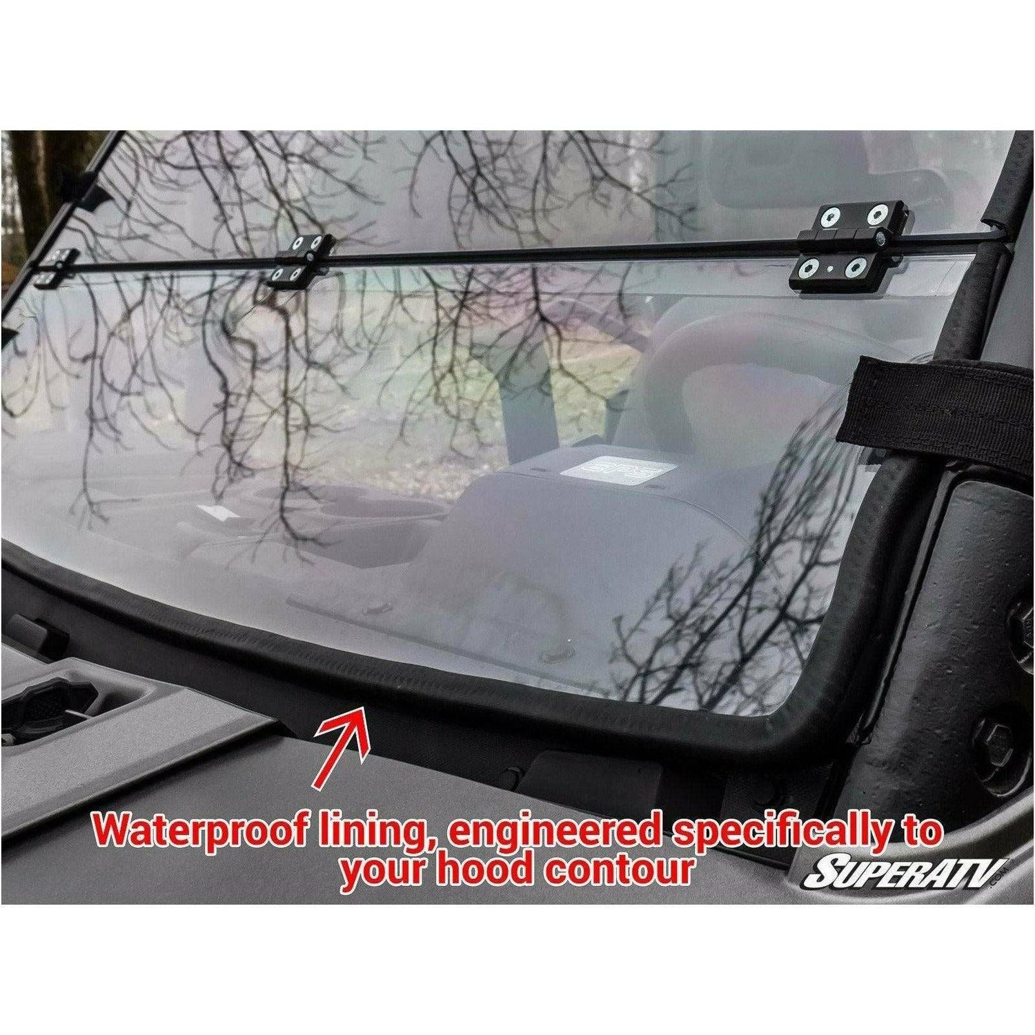Polaris Ranger XP 900 Scratch Resistant Flip Down Windshield | SuperATV