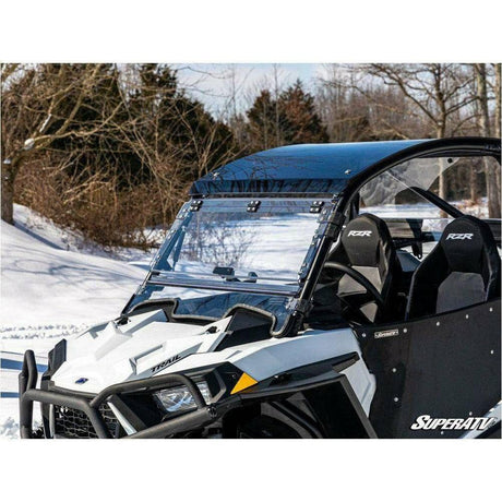 SuperATV Polaris RZR Trail S 1000 Scratch Resistant Flip Windshield