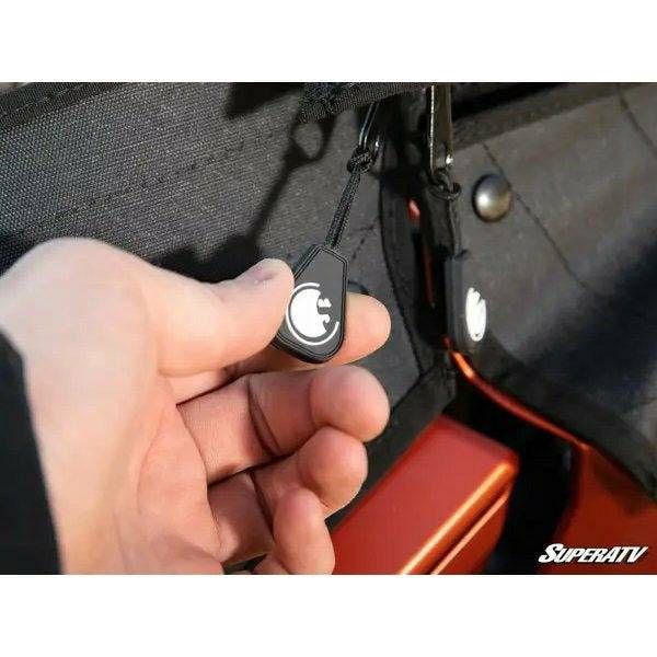 SuperATV Polaris RZR Turbo R 4-Seater Primal Soft Cab Enclosure Upper Doors