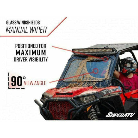 Polaris RZR XP Turbo Glass Windshield | SuperATV