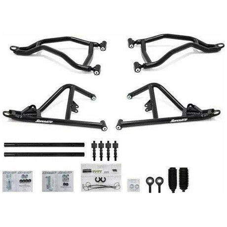 SuperATV Polaris RZR XP Turbo High Clearance 2" Forward Offset A-Arms