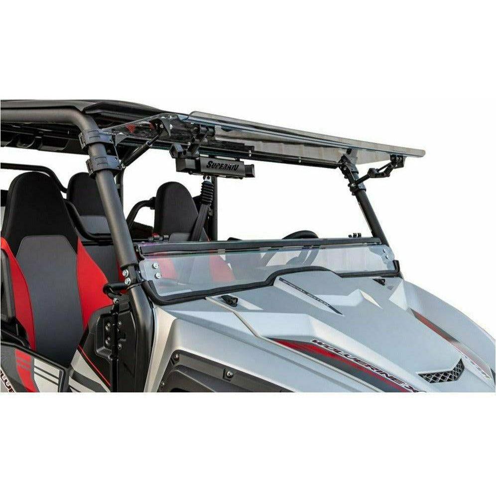 SuperATV Yamaha Wolverine X4 Scratch Resistant Flip Windshield