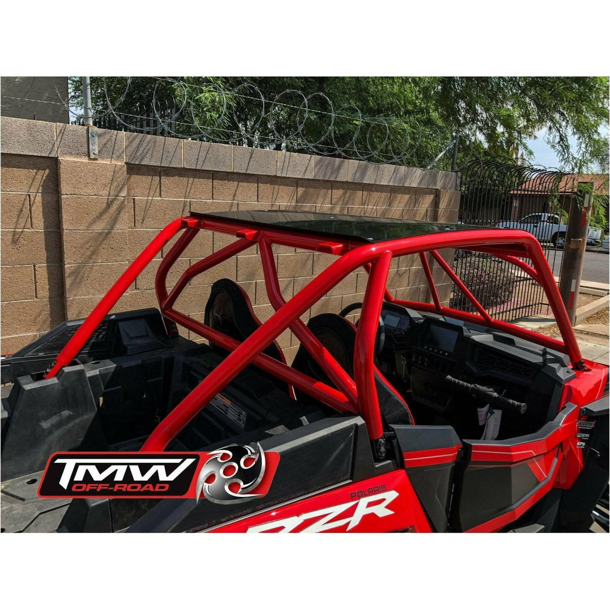 Polaris RZR (2019+) Raw Sand Slayer Speed Cage with Roof | TMW Off-Road