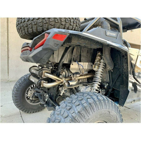 Trinity Racing Polaris RZR Turbo Side Piece Header Pipe with Electronic Cutout