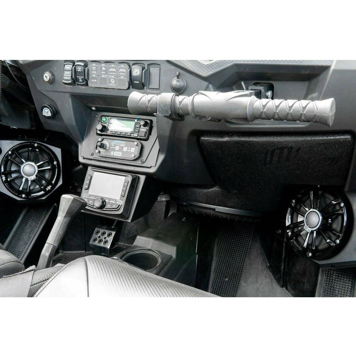 UTV Stereo Polaris RZR Under Dash Display Mount