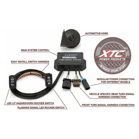 Polaris RZR XP 1000 (2014) Plug & Play Turn Signal System with Horn | XTC Power Products