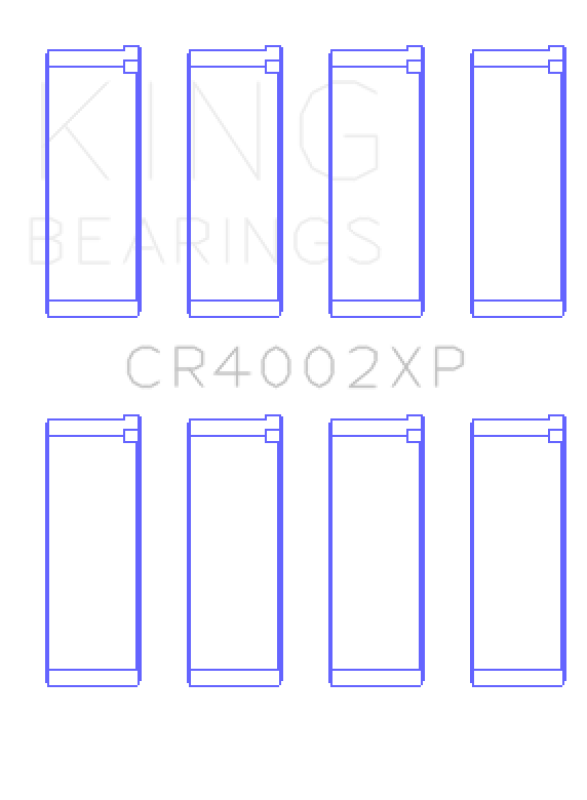King Mazda B6/B6-T 1.6-1.8L XP Tri-Metal Performance Connecting Rod Bearing Set of 4 - Size STDX