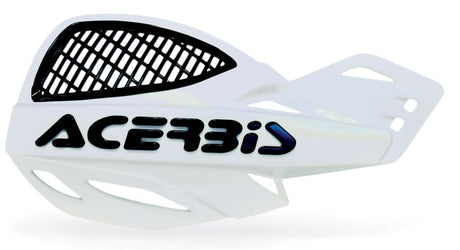 Acerbis Vented Uniko Handguard with Large Airflow Vent for MX Bikes - White, Part Number 2072670002