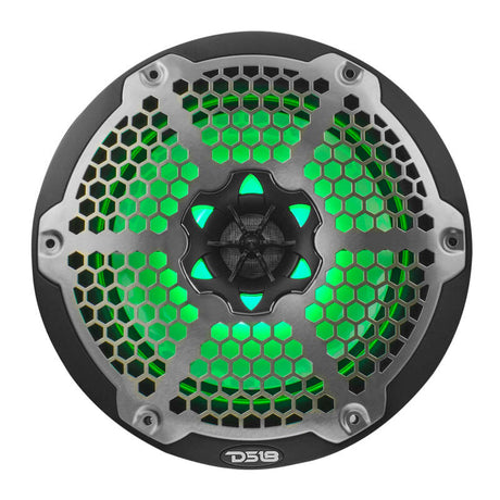 DS18 NXL-M Series 8-Inch Marine and Powersports Speaker with RGB LED Lights - Black