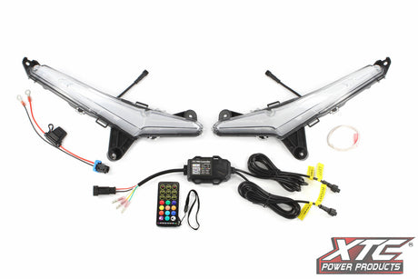 XTC Power Products Polaris Pro RGB+W Front Signature Light Set for Can-Am Vehicles