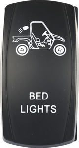 OPEN TRAIL Bed Lighting LED Switch Pro Backlit - Weather Sealed for Jeep Wrangler, Toyota Tacoma, Ford F-150