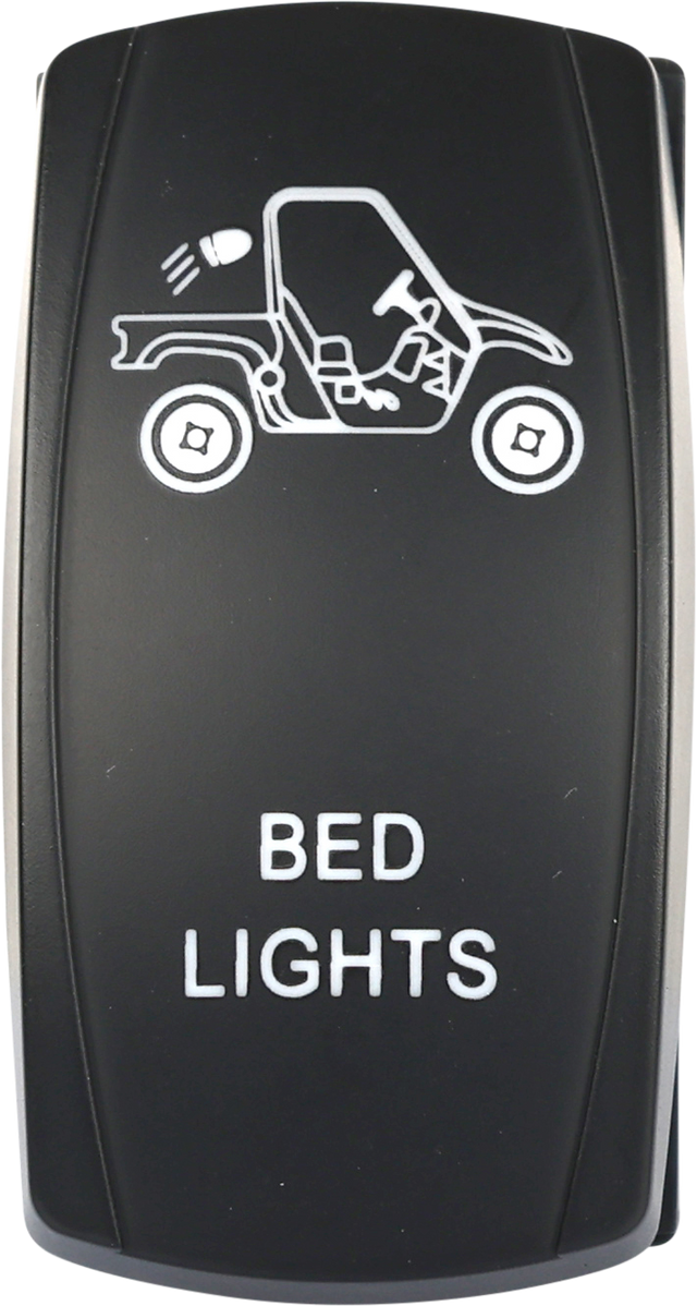 OPEN TRAIL Bed Lighting LED Switch Pro Backlit - Weather Sealed for Jeep Wrangler, Toyota Tacoma, Ford F-150