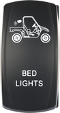 OPEN TRAIL Bed Lighting LED Switch Pro Backlit - Weather Sealed for Jeep Wrangler, Toyota Tacoma, Ford F-150