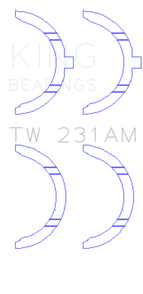 King Engine Bearings Toyota 1A/2A/3A/4A Thrust Washer Set
