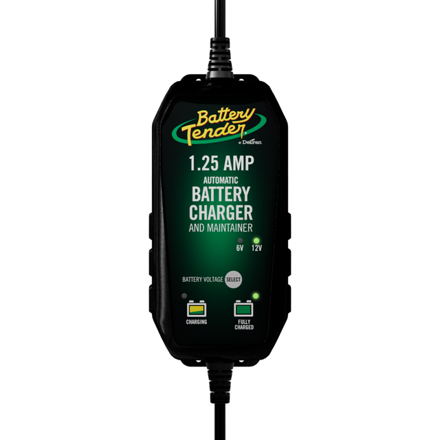 1.25 AMP Plus Selectable 12V / 6V Battery Charger | Battery Tender