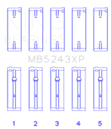 King Engine Bearings Nissan SR20DE/DET (2.0L) Performance Main Bearing Set - Size STD