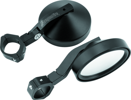 DragonFire Racing SS Defender Mirrors with Foldable Indexed Pivot for Powersports Vehicles