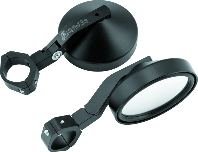 DragonFire Racing SS Defender Mirrors with Foldable Indexed Pivot for Powersports Vehicles
