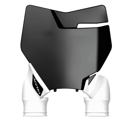 Acerbis Raptor Front Number Plate for KTM SX125/150, SX-F, XC-F, SX250, XC (2016-2018) - Black/White