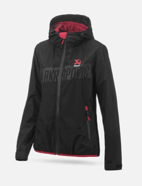 Akrapovic Womens Black Corpo Windbreaker XL – Lightweight Wind-Resistant Outerwear