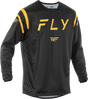Fly Racing Kinetic Center Jersey Black/Gold XL - Motocross and Off-Road Riding Shirt for ATV, Dirt Bike, and Off-Road Vehicles