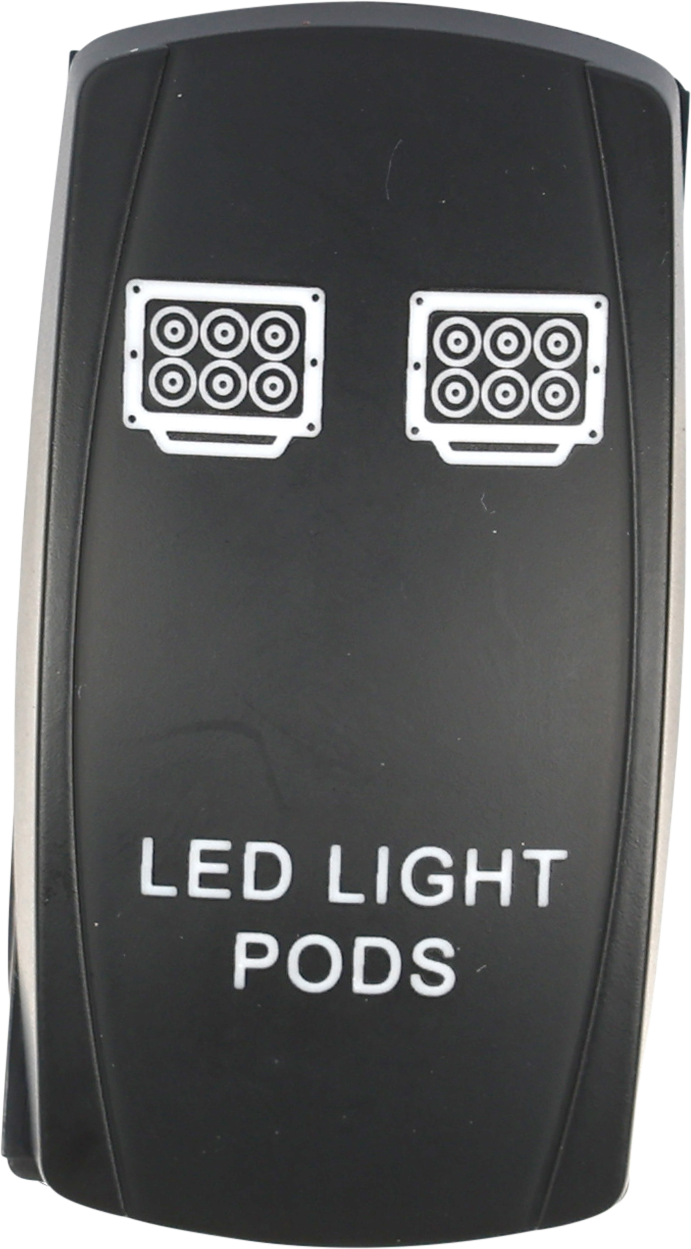 Open Trail SM106-022 Light Pods LED Switch Pro Backlit for Jeep Wrangler, Toyota Tacoma, and Ford F-150