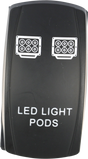 Open Trail SM106-022 Light Pods LED Switch Pro Backlit for Jeep Wrangler, Toyota Tacoma, and Ford F-150