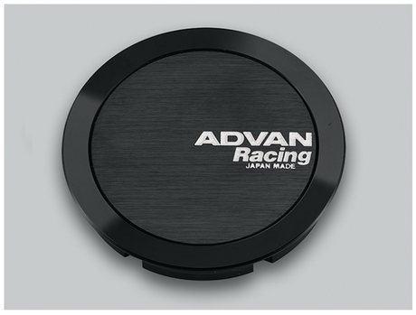 Advan 73mm Full Flat Black Centercap for Alloy Wheels – Fits Most Vehicles