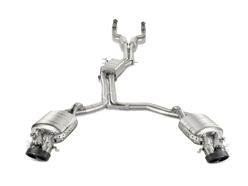 Akrapovic Evolution Line Cat Back Exhaust System for 2014-2017 Audi RS7 Sportback with Titanium Construction and Carbon Tips