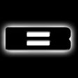 ORACLE Lighting Universal Illuminated LED Letter Badges - Matte Blk Surface Finish - B