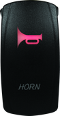 DragonFire Racing Lighted Switch Horn On/Off - Red with Built-in LED, Model 521372
