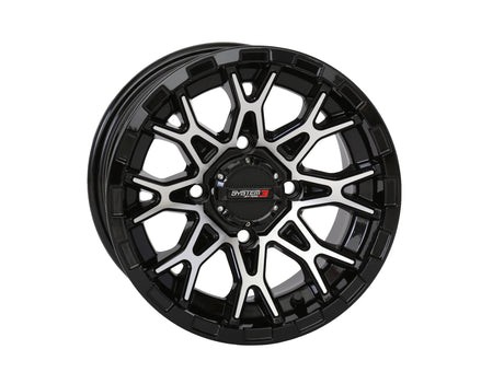 St6 Wheel 12x7 2+5 ( 47mm) 4/110 Gloss Black/Machined