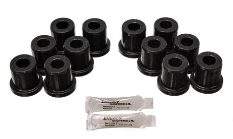 Energy Suspension 8.2106G Front and Rear Leaf Spring Bushing Set for Toyota Land Cruiser (1981-1989) with Hyper-Flex Polyurethane