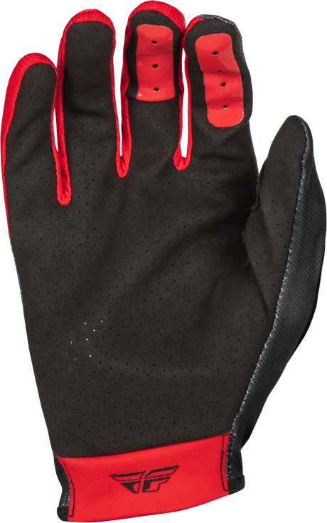 Fly Racing Lite Gloves Black/Red Medium for Offroad & MX Motorcycles