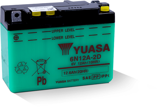 Yuasa 6N12A-2D Conventional 6-Volt Battery