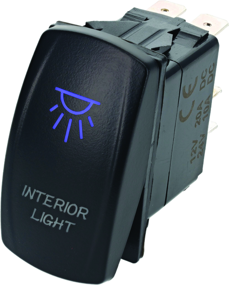 DragonFire Racing Lighted On/Off Switch with Blue LED - Part #521377