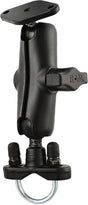 RAM Handlebar Rail Mount with Stainless Steel U-Bolt Base for Recreational Vehicles - Part Number RAM-B-149