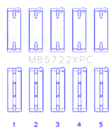 King Engine Bearings 2007+ Mitsubishi 4B11T EVO X Coated Performance Main Bearing Set - Size STDX