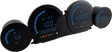 KOSO BA064911 4-Piece Blue LED Gauge Set for Harley-Davidson Touring and Trike Models