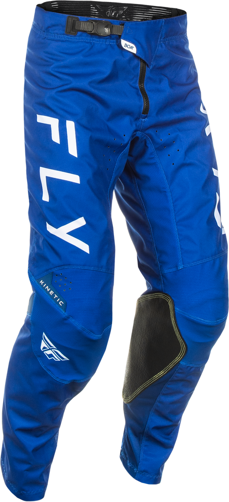 Fly Racing Kinetic Center Pants Navy/White Size 28 with Multi-Directional Stretch Ripstop and BOA Fit System for Motorcycle and Off-Road Vehicles