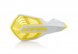 Acerbis X-Future Handguard - White/Yellow for ATV, Dirt Bike, and Off-Road Vehicles