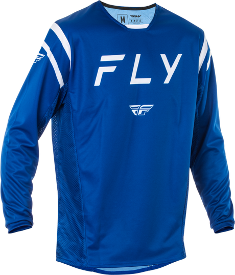 Fly Racing Kinetic Center Jersey Navy/White Large - Motocross Off-Road Dirt Bike Riding Gear for Men and Women