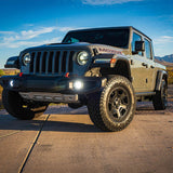 Nacho Offroad Technology Jeep JL/JT Nacho SAE White Plug & Play Fog Light Kit (Bumper Kit)