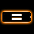 ORACLE Lighting Universal Illuminated LED Letter Badges - Matte Blk Surface Finish - B
