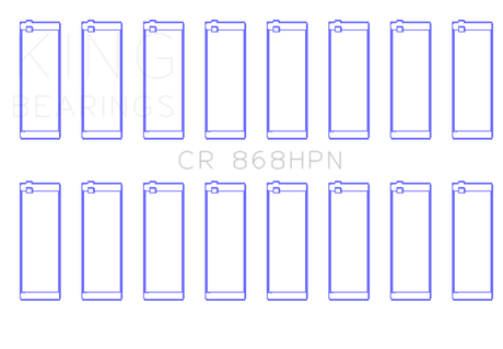King Engine Bearings Ford Prod V8 4.6L/5.4L (Size STDX) Performance Rod Bearing Set